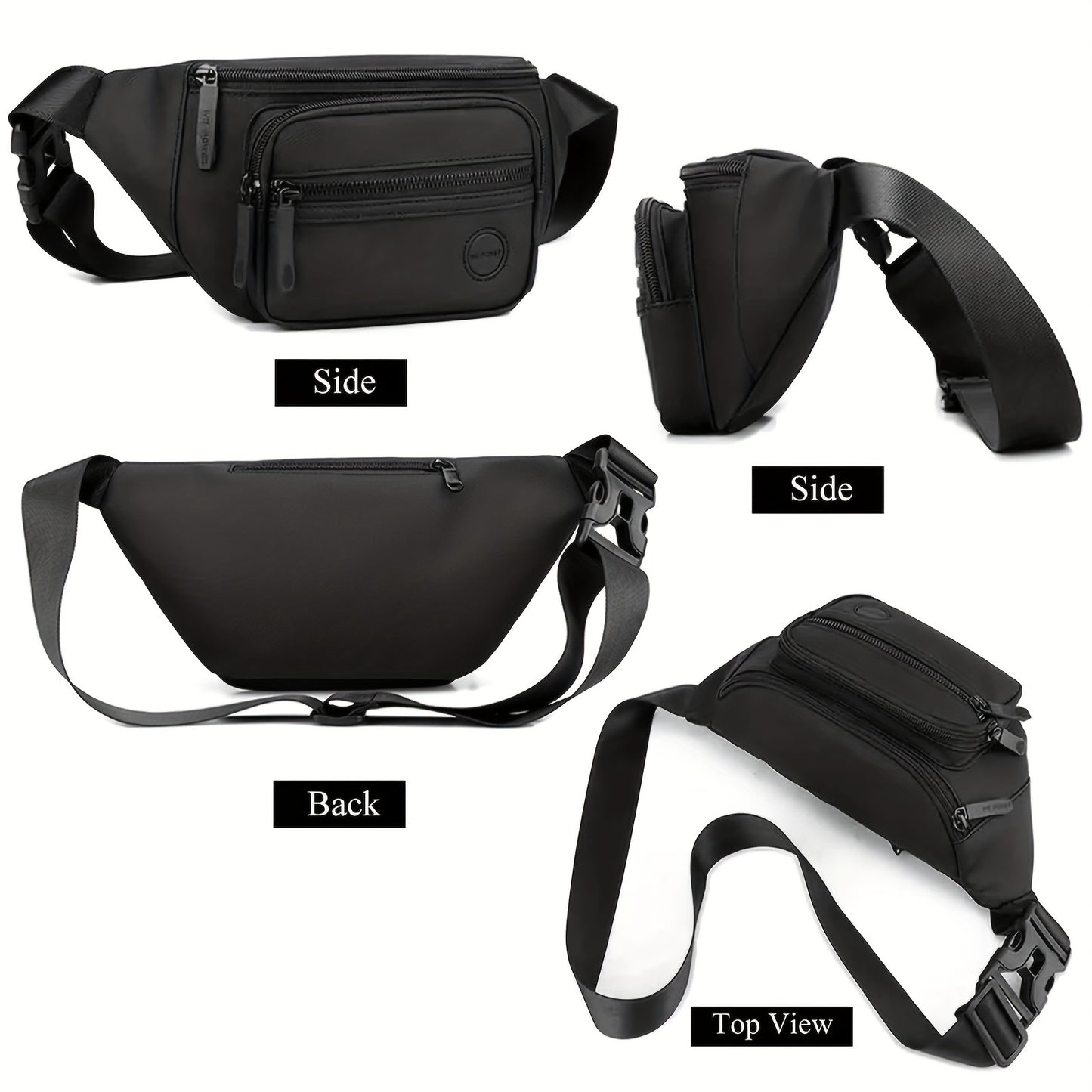 Outdoor Multifunctional Waist Pack, Men’s Lightweight Crossbody Bag Chest Bag Belt Bag, Casual Cell Phone Bag Wallet Cycling Bag