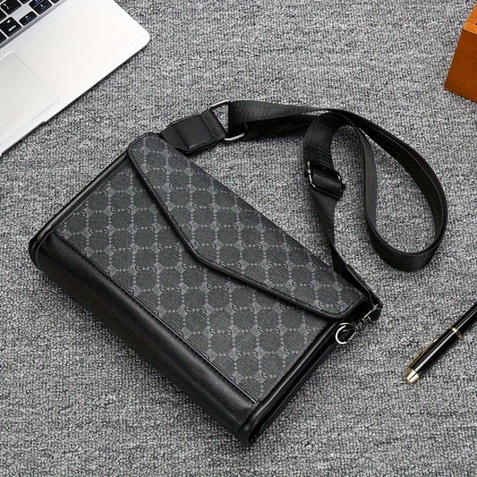 Men's Classic Square Single Shoulder Bag,
