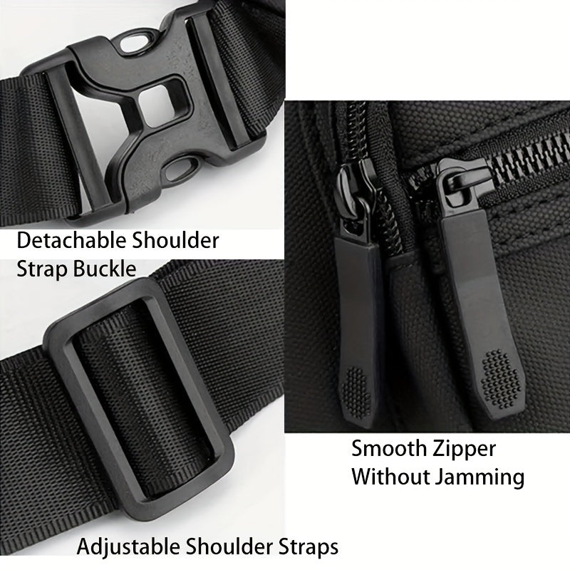 Outdoor Multifunctional Waist Pack, Men’s Lightweight Crossbody Bag Chest Bag Belt Bag, Casual Cell Phone Bag Wallet Cycling Bag