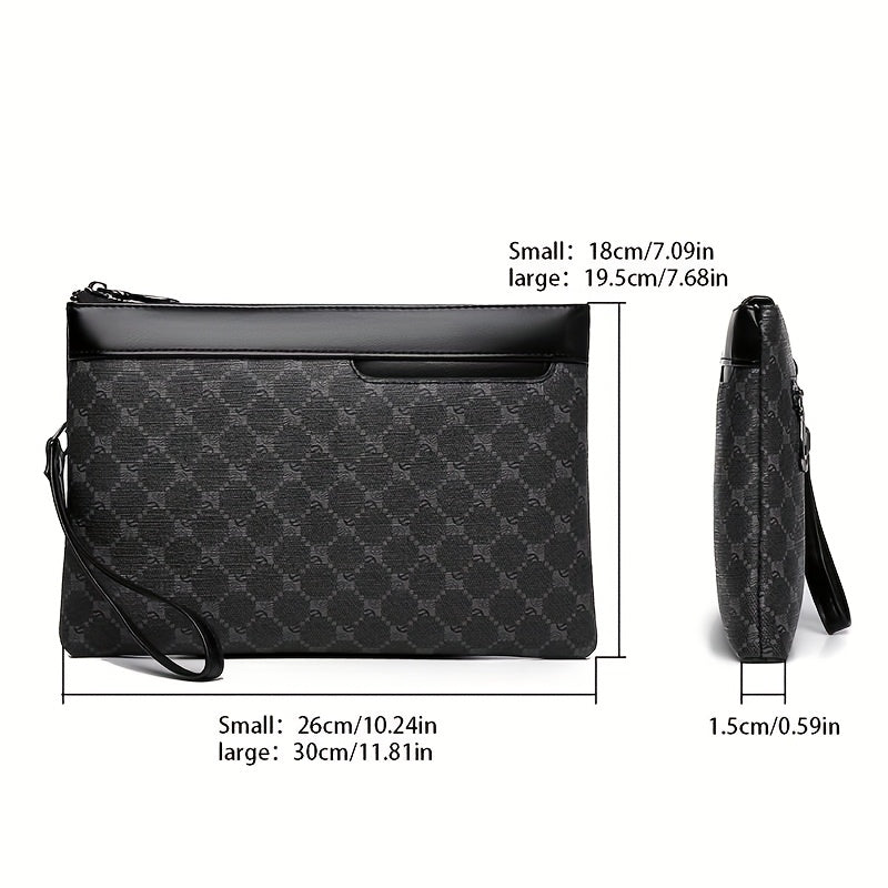 Men's Tote Bag, Handbag, Shoulder Bag, Clutch This clutch bag is suitable for business, casual travel, daily life, and other occasions. Lead fashion trends and showcase your honor. The perfect holiday gift Men's large zippere